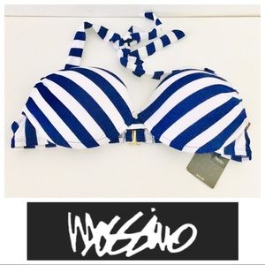NWT Mossimo striped bikini top (S)
